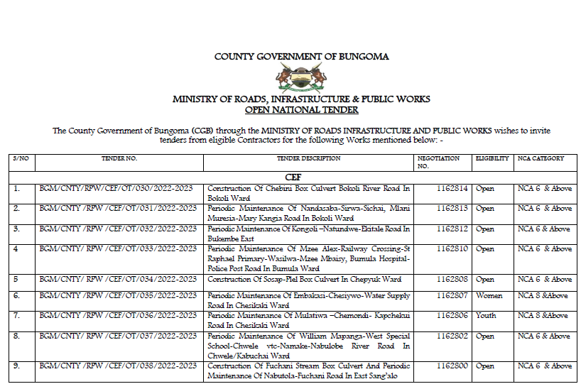 What's New About Public Tenders